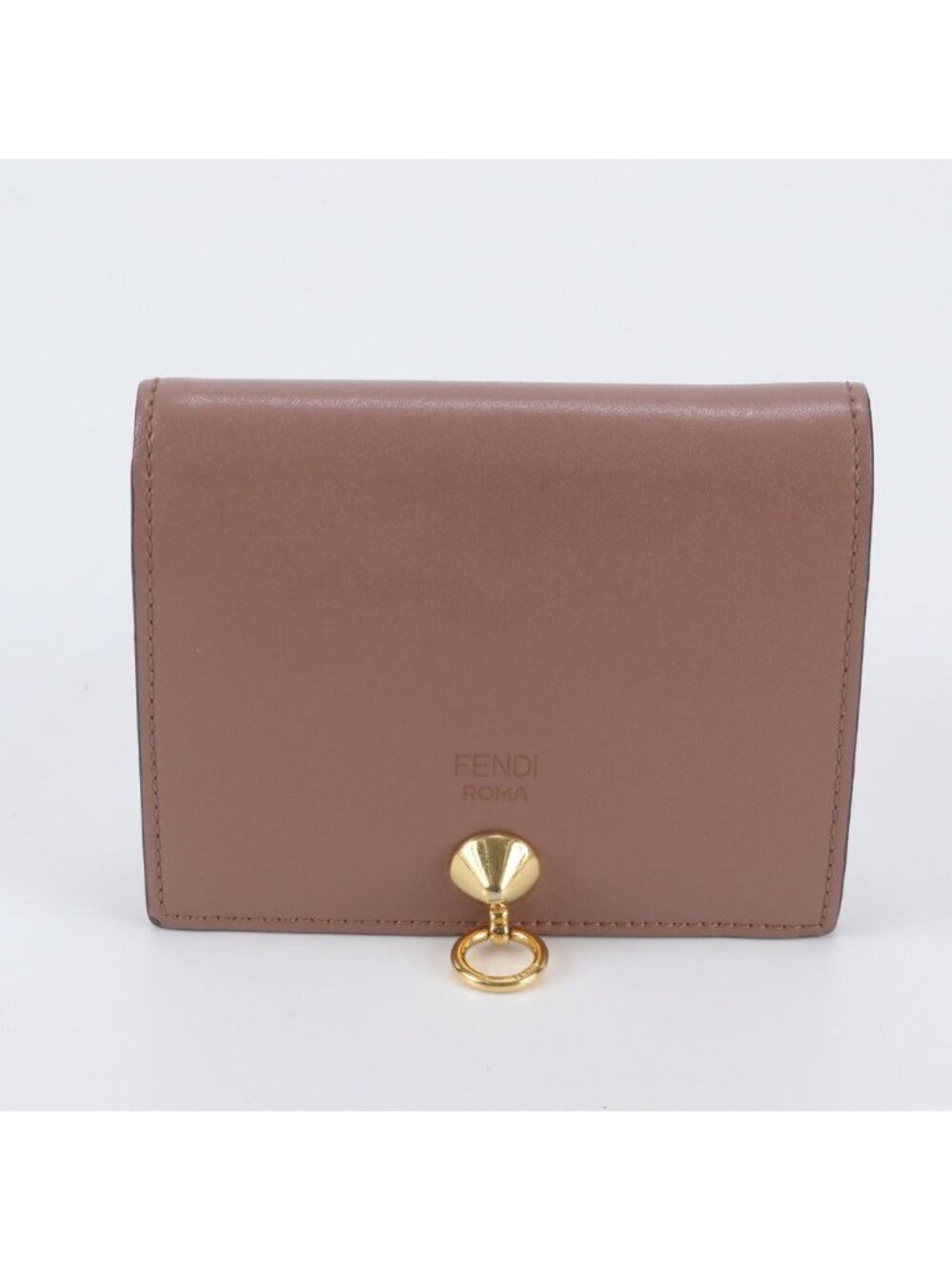 Fendi Leather Bifold Wallet Compact